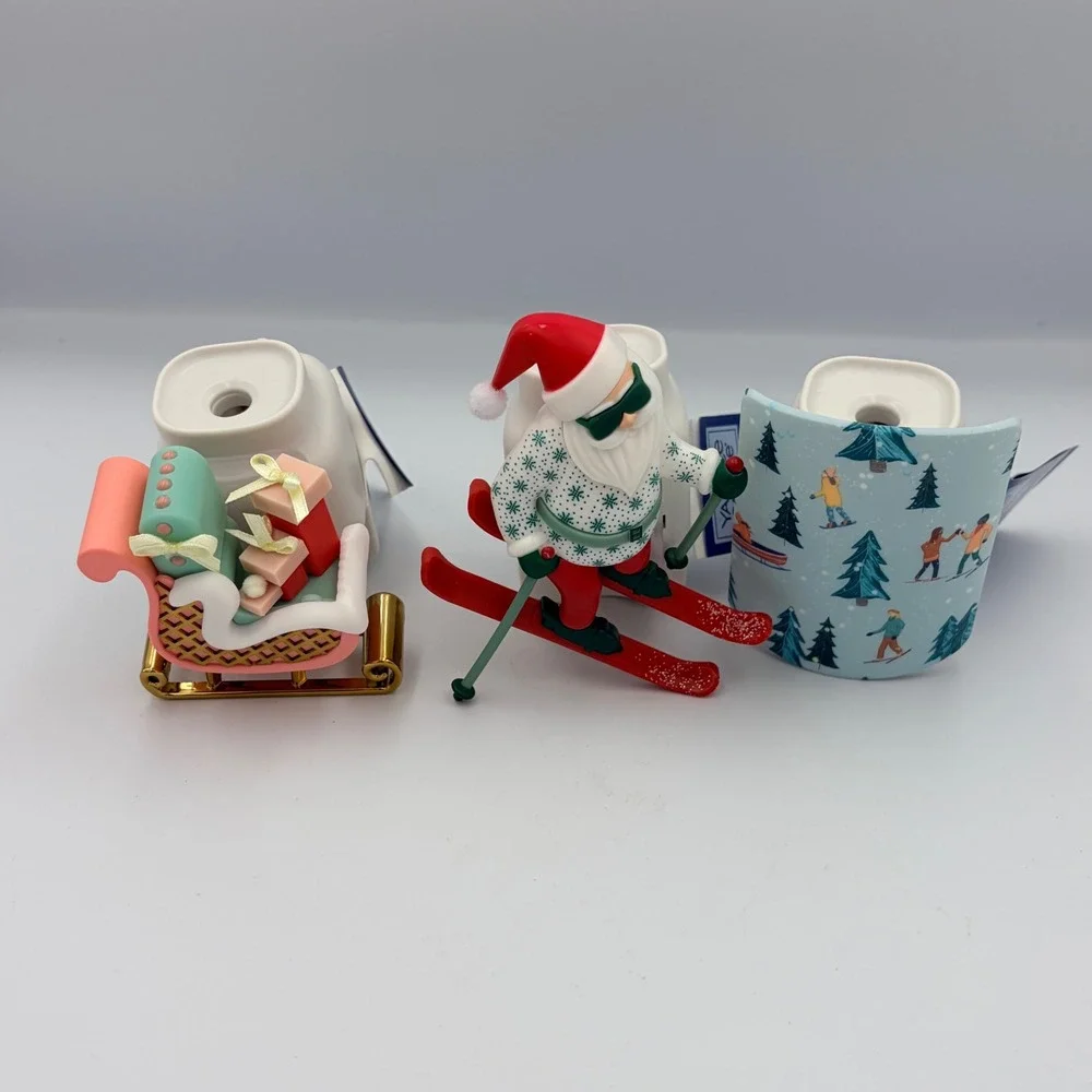Yankee Candle ScentPlug Diffuser Base Set Winter‎ Ski Santa Sleigh Gifts